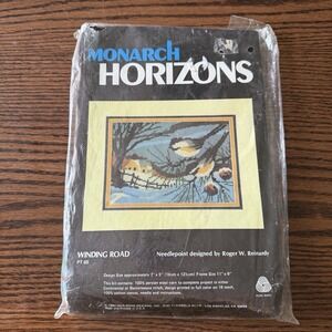 Vtg 1984 Monarch Horizons "Winding Road" Roger W. Reinardy Open Bag No Needle